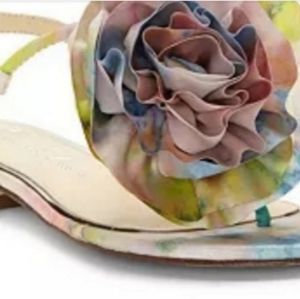 Kirah Flower Flat Sandals SZ11 -Jessica Simpson